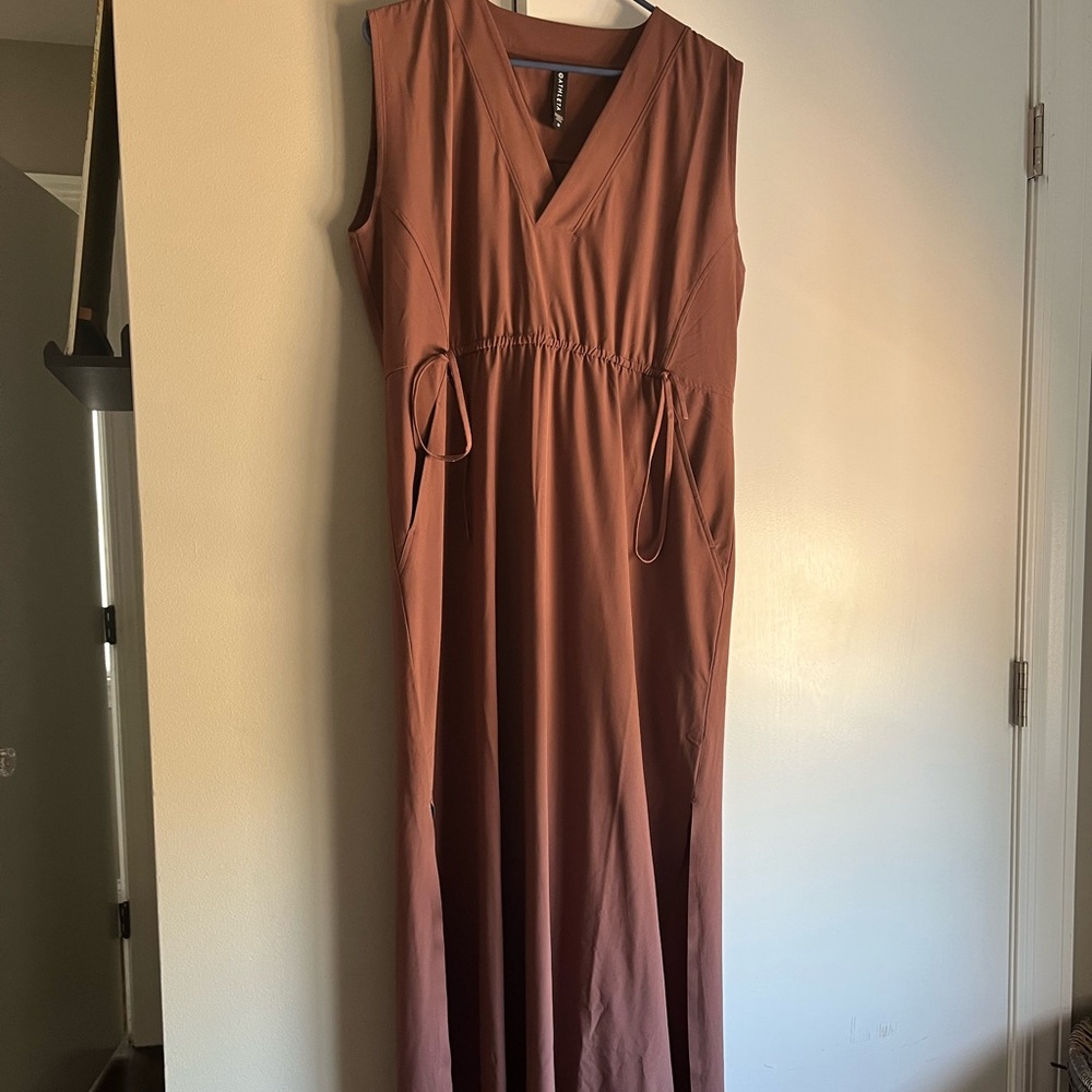 Athleta Marlow Maxi Dress.  Pockets and side leg openings!
